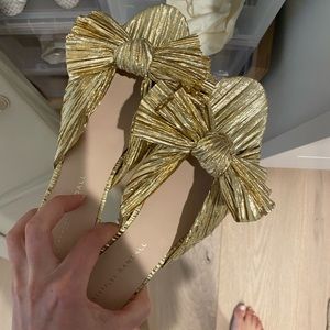 Emilia Mid Heel Pleated Knot Slide LOEFFLER RANDALL